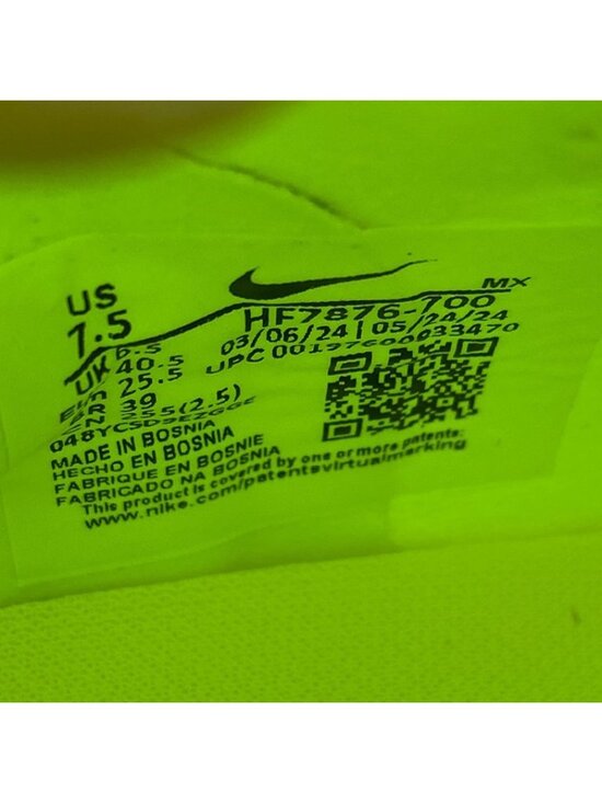Nike Zoom Mercurial Superfly 10 Elite AG Pro Soccer Size 7.5 Men = 9 Women Volt main image 6
